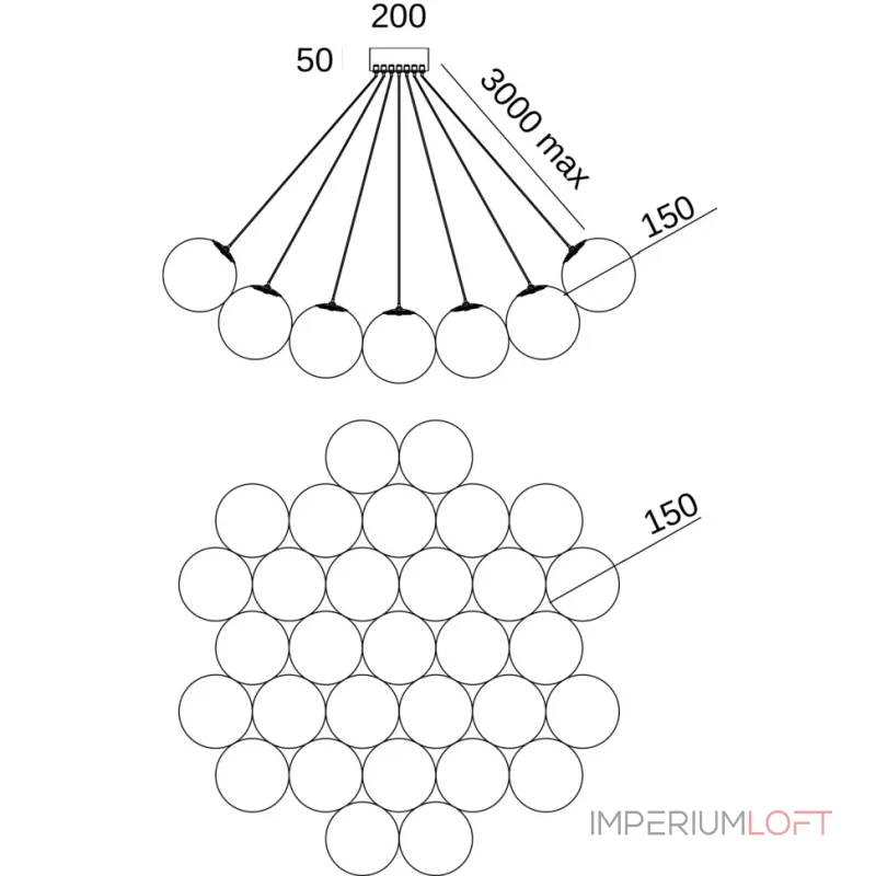 Подвесная люстра Fluorite Unity FL1048-29P