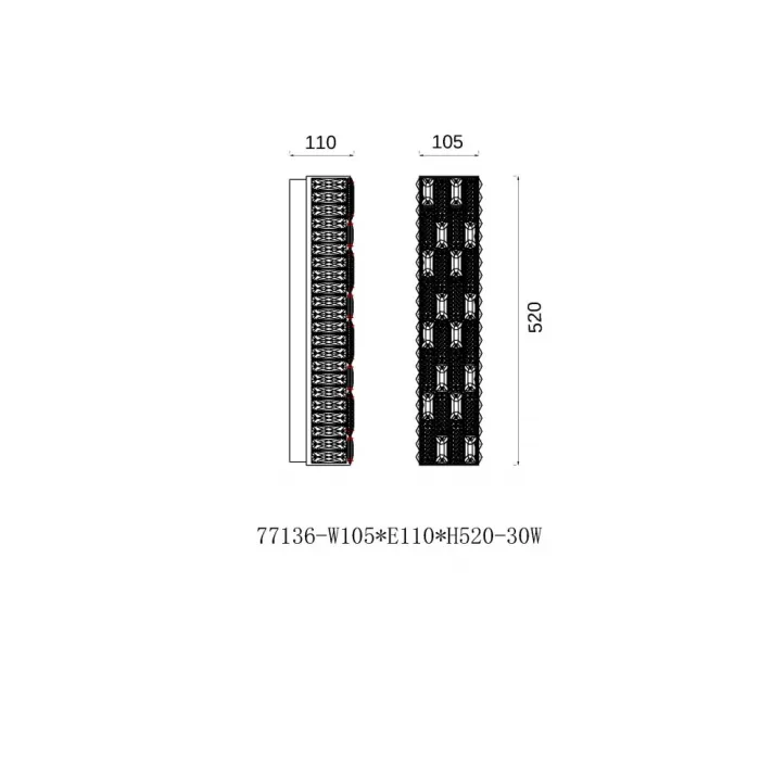 Настенный светильник (Бра) Fluorite Festo FL1051-3W от ImperiumLoft