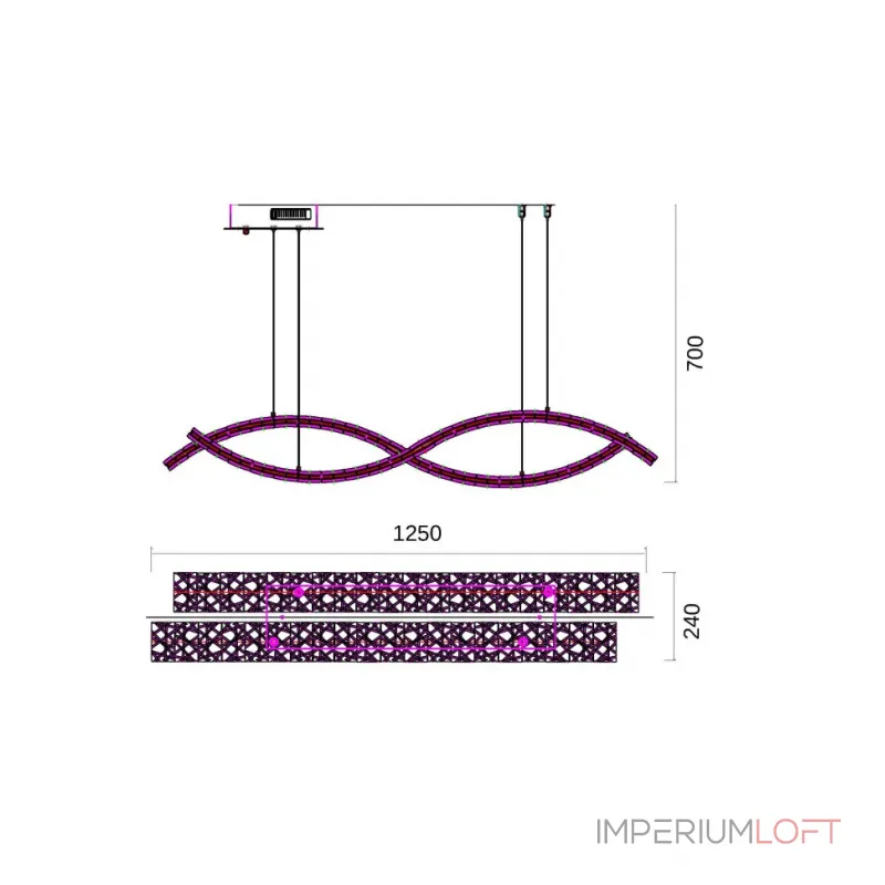 Подвесная люстра Fluorite Ravissement FL1057-22P Подвесная люстра Fluorite Ravissement FL1057-22P