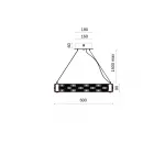 Подвесная люстра Fluorite Festo FL1052-7P