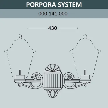 Консоль для паркового фонаря FUMAGALLI PORPORA SYS 000.141.000.A0 Консоль для паркового фонаря FUMAGALLI PORPORA SYS 000.141.000.A0