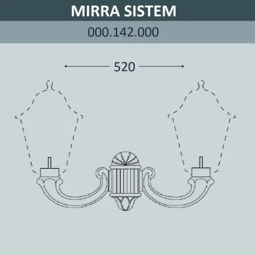 Консоль для паркового фонаря FUMAGALLI MIRRA SYS 000.142.000.A0 Консоль для паркового фонаря FUMAGALLI MIRRA SYS 000.142.000.A0
