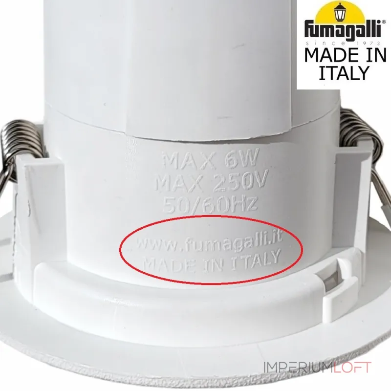 Уличный встраиваемы светильник FUMAGALLI TERESA 90 3L0.000.000.WYU1L