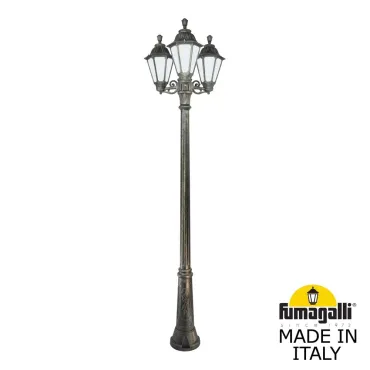 Садово-парковый фонарь FUMAGALLI RICU BISSO/RUT 3L E26.157.S30.BYE27