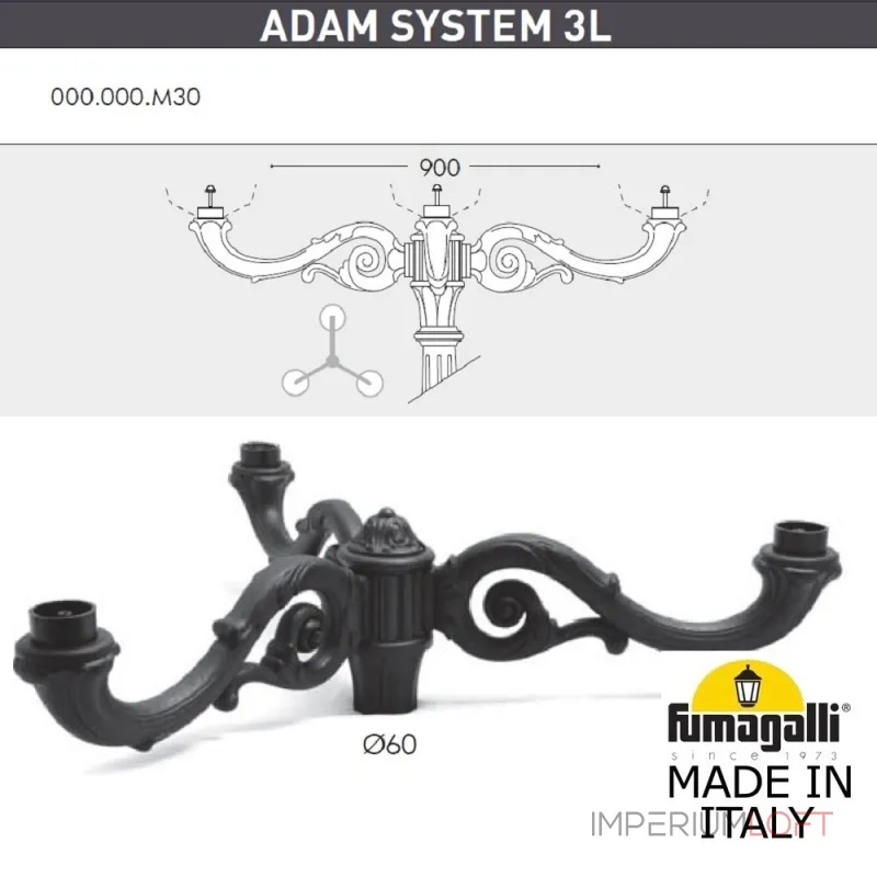 Парковый фонарь FUMAGALLI HOREB ADAM/GLOBE 400 2L G40.208.M30.AYE27 Парковый фонарь FUMAGALLI HOREB ADAM/GLOBE 400 2L G40.208.M30.AYE27