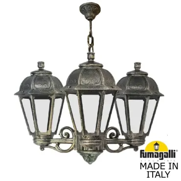 Подвесной уличный светильник FUMAGALLI SICHEM/SABA 3L K22.120.S30.BXE27