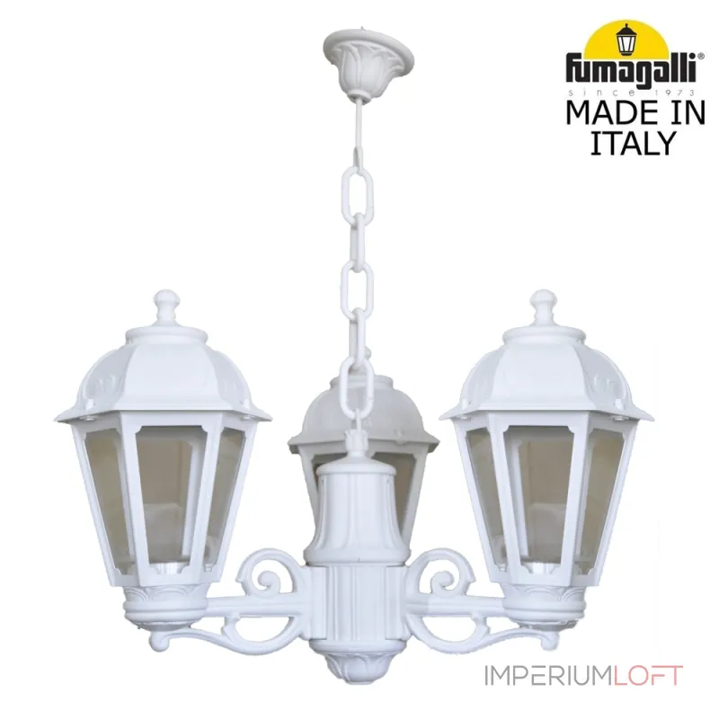 Подвесной уличный светильник FUMAGALLI SICHEM/SABA 3L K22.120.S30.WXE27