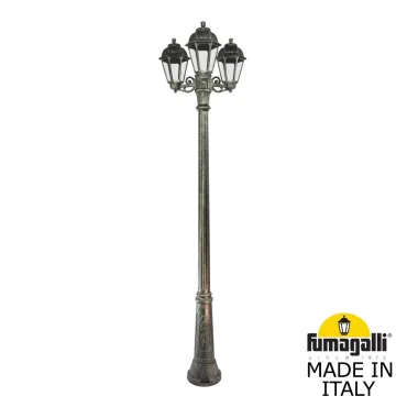 Садово-парковый фонарь FUMAGALLI RICU BISSO/SABA 3L K22.157.S30.BXE27 Садово-парковый фонарь FUMAGALLI RICU BISSO/SABA 3L K22.157.S30.BXE27