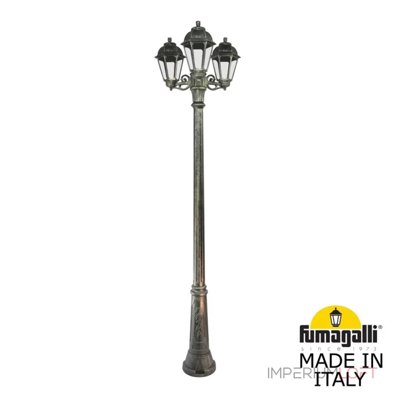 Садово-парковый фонарь FUMAGALLI RICU BISSO/SABA 3L K22.157.S30.BXE27 Садово-парковый фонарь FUMAGALLI RICU BISSO/SABA 3L K22.157.S30.BXE27