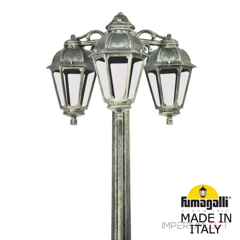 Садово-парковый фонарь FUMAGALLI RICU BISSO/SABA 3L DN K22.157.S30.BXE27DN