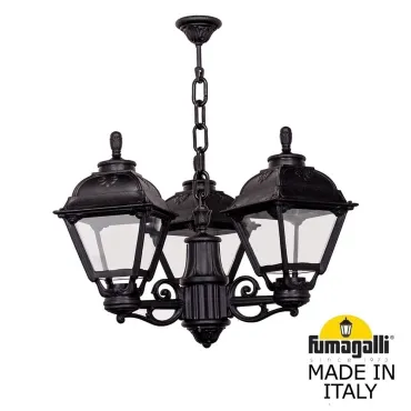 Подвесной уличный светильник (ЛЮСТРА) FUMAGALLI SICHEM/CEFA 3L U23.120.S30.AXE27