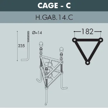 Парковый фонарь FUMAGALLI NEBO OFIR/CEFA 3L U23.202.R30.AYE27 Парковый фонарь FUMAGALLI NEBO OFIR/CEFA 3L U23.202.R30.AYE27