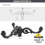 Парковый фонарь FUMAGALLI TABOR ADAM/SIMON 2L U33.205.M30.AYH27