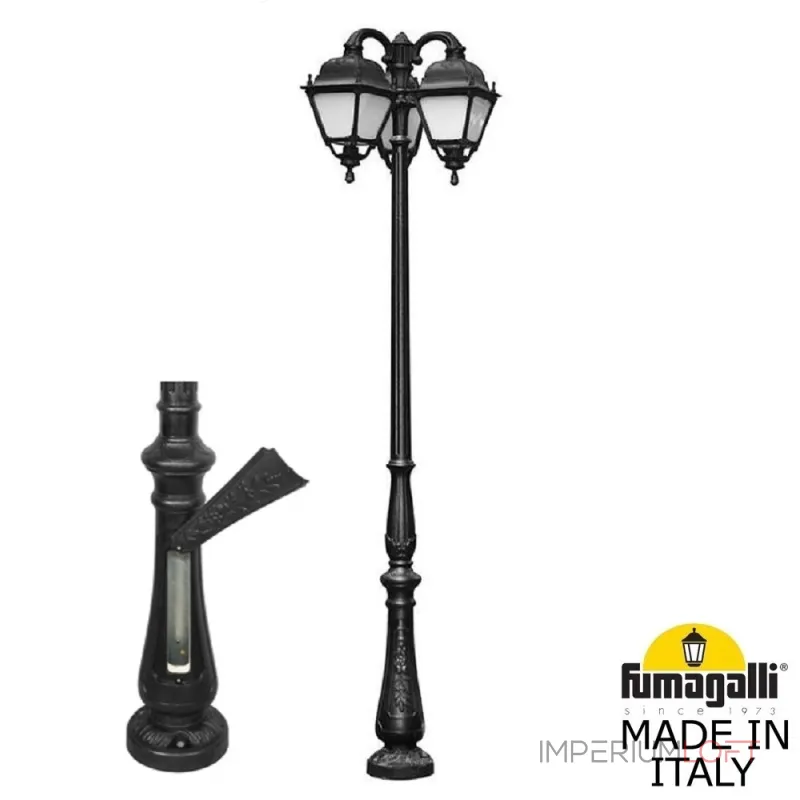 Парковый фонарь FUMAGALLI TABOR OFIR/SIMON 3L U33.205.R30.AYH27 Парковый фонарь FUMAGALLI TABOR OFIR/SIMON 3L U33.205.R30.AYH27