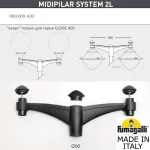 Парковый фонарь FUMAGALLI EKTOR 4000/MIDIPILAR/VIVI 2L LED GX-53 V50.372.A20.LXD6L