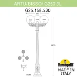 Садово-парковый фонарь FUMAGALLI ARTU BISSO/G250 3L G25.158.S30.AXE27