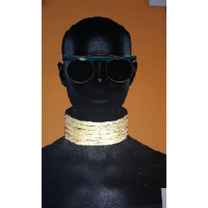 89VOR-AFRICAN GIRL3 Холст Африканка-3 100х70 см, багет алюм(зол) от ImperiumLoft
