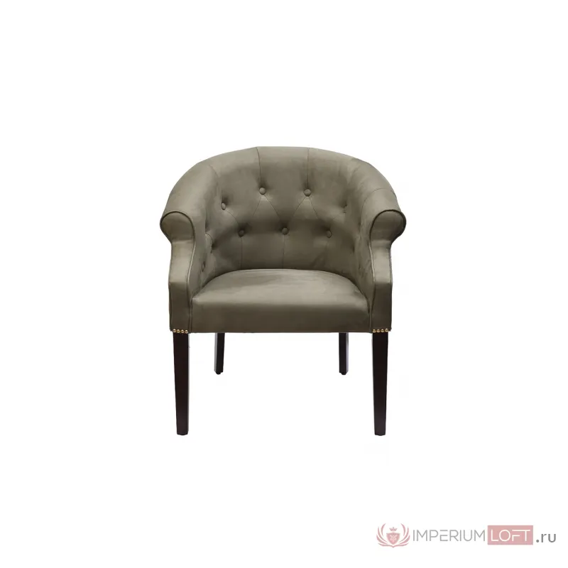 Кресло Buono искусственная замша оливковая от ImperiumLoft