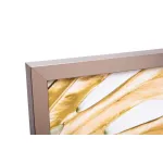 Холст 'Золотые листья монстеры-1' в багете латунь от ImperiumLoft