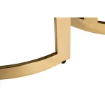 47ED-ET081S-GOLD Столы (наб 2шт) стекло чер.мрам/зол d60*60/d46*50 от ImperiumLoft