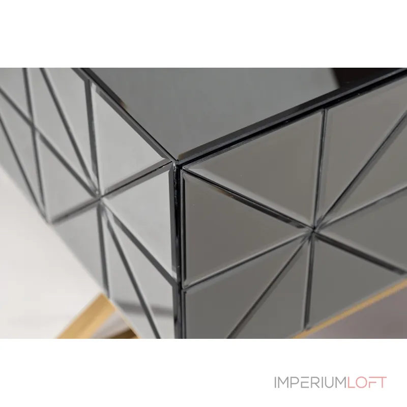 KFG090 Тумба с матовой зерк.отделкой каркас металл. 60*40*60см