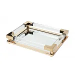 Поднос прямоугольный зеркальный/золото