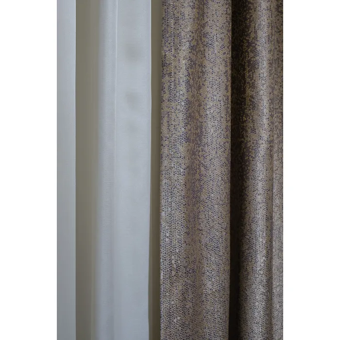 121GD-TEL05-PORT ZOL Портьера BARI золотая 275*260см от ImperiumLoft