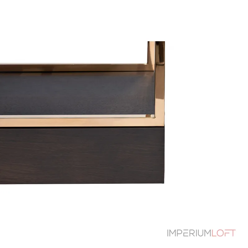 Стеллаж-полусфера розовое золото/темный шпон от ImperiumLoft Стеллаж-полусфера розовое золото/темный шпон от ImperiumLoft