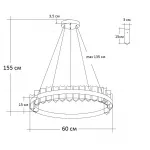 Люстра стеклянная LED 62GDW-903-600 от ImperiumLoft