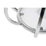 Столик журнальный круглый серебряный 13RXET4037-SILVER