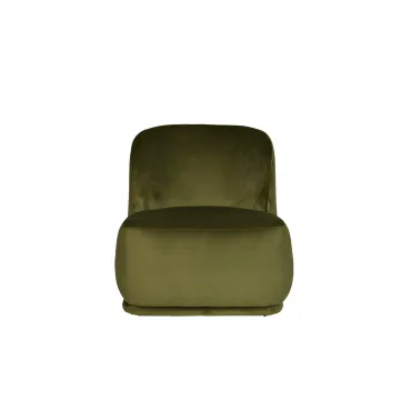 Кресло Capri Basic велюровое оливковое от ImperiumLoft