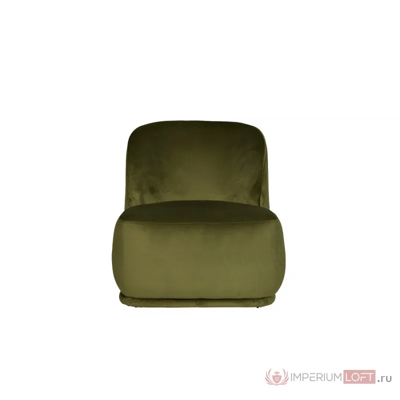 Кресло Capri Basic велюровое оливковое от ImperiumLoft