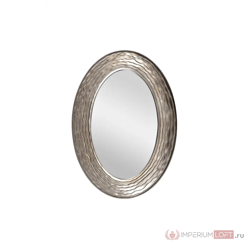 50SX-2080 Зеркало Волнырама полиуретан темн.серебро 104*74*4см от ImperiumLoft