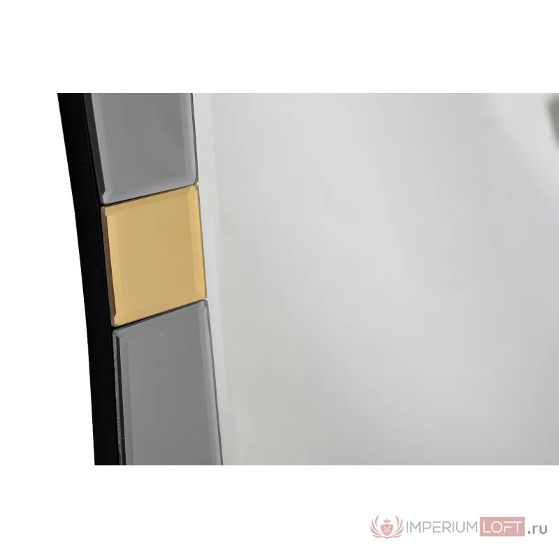 KFG123 Зеркало прямоугольное с золотыми вставками 79*102*2см от ImperiumLoft