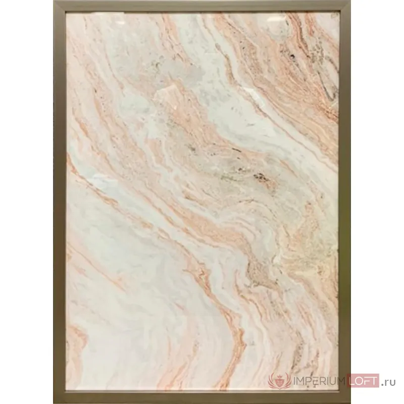 89VOR-MARBLE1 Постер Розовый мрамор-1 50*70см, багет от ImperiumLoft