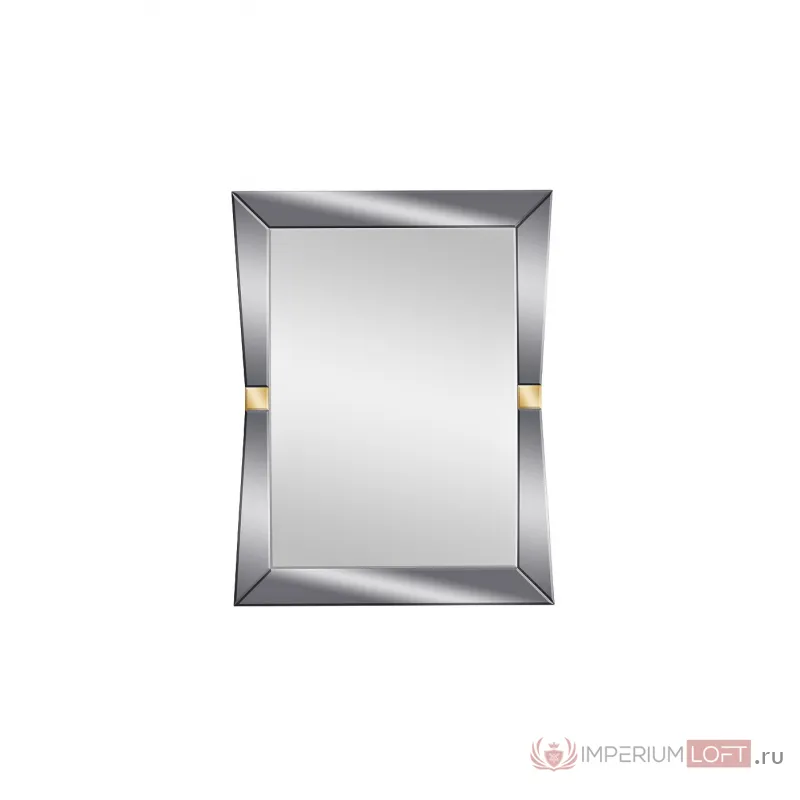 KFG123 Зеркало прямоугольное с золотыми вставками 79*102*2см от ImperiumLoft