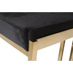 GY-B8216GOLD-BL Стул барный, велюр черный/золото 49*55*85см