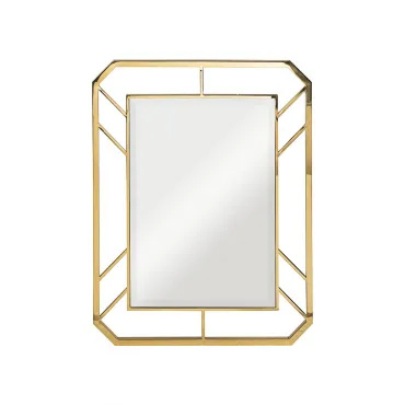Зеркало в металлической раме (золото) KFG081