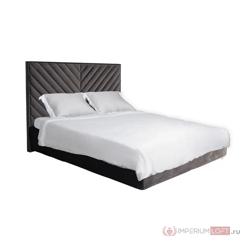 Кровать Milano Basic c подъем.мех.велюр серый Riv96 173*220*125 от ImperiumLoft