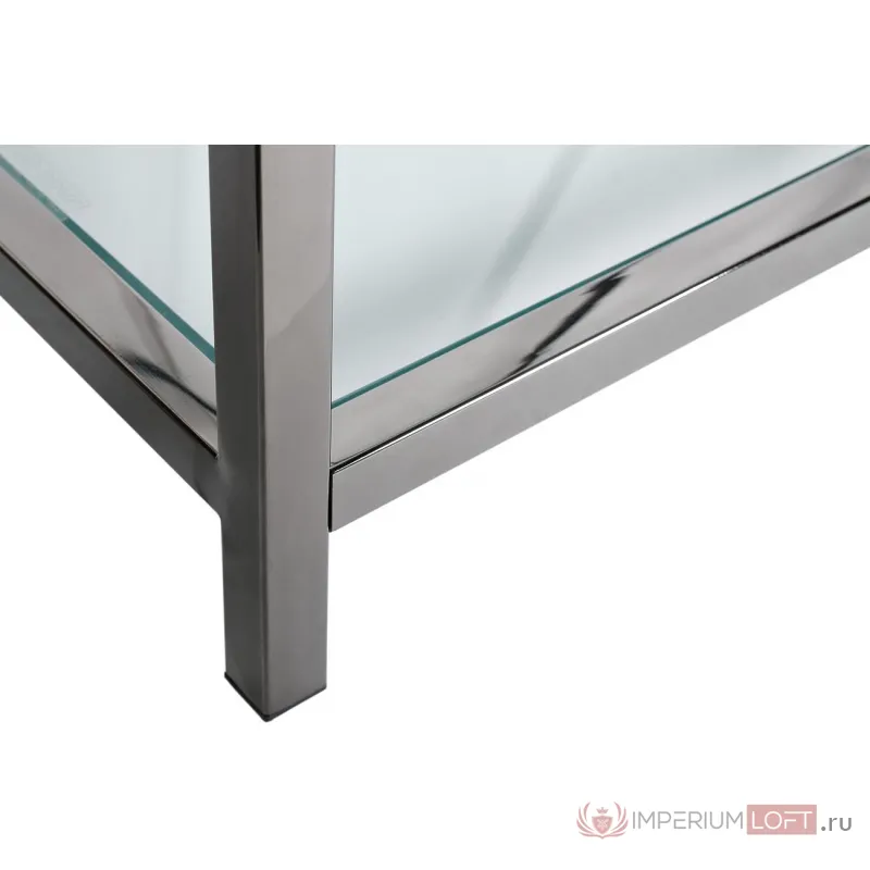 GY-SH8711BL Стеллаж стекло прозр/темн.хром 80*35*180см от ImperiumLoft