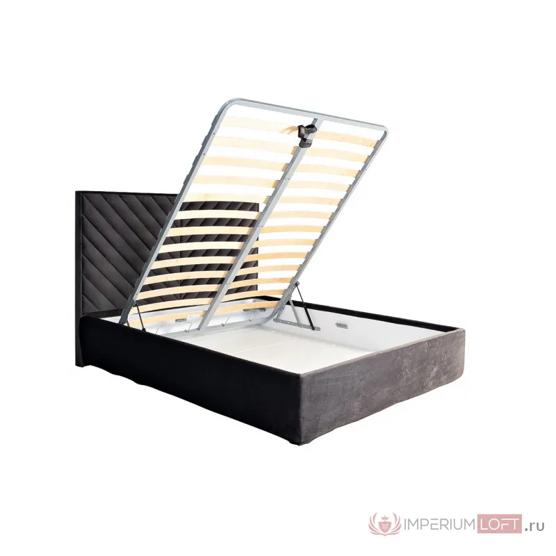 Кровать Milano Basic c подъем.мех.велюр серый Riv96 173*220*125 от ImperiumLoft