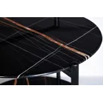 30B-871 BL Стол журнальный d55*60cм с полкой, черный от ImperiumLoft