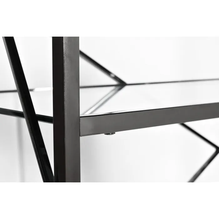 GY-SH8711BL Стеллаж стекло прозр/темн.хром 80*35*180см от ImperiumLoft