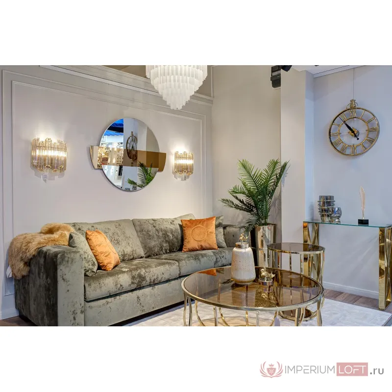 Консоль прозрачное стекло/золото от ImperiumLoft