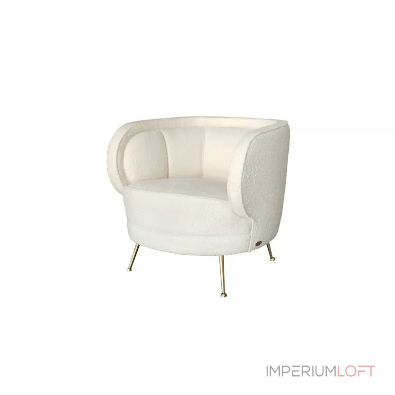 ZW-852 WH Кресло ткань букле белое 77*79*75см от ImperiumLoft ZW-852 WH Кресло ткань букле белое 77*79*75см от ImperiumLoft