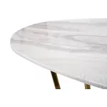 Стол журнальный овальный (искусственный мрамор) 30B-855-1 от ImperiumLoft