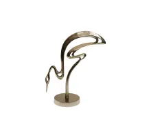 71PN-0601A-CH Статуэтка Цапля цвет шампань 30*13*36см