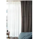 115KRT-282605-TUL CREM Тюль Ницца кремовый, 275*320 от ImperiumLoft