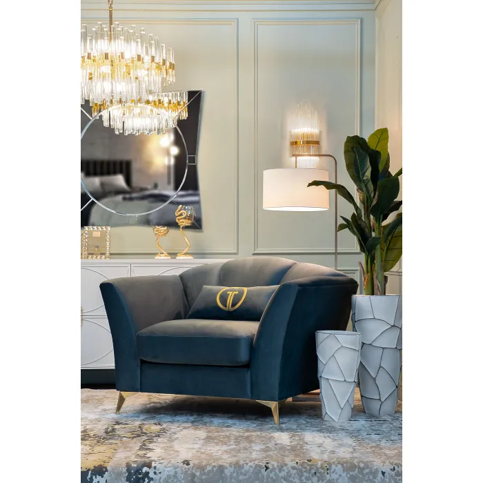 Кашпо белое с золотом от ImperiumLoft