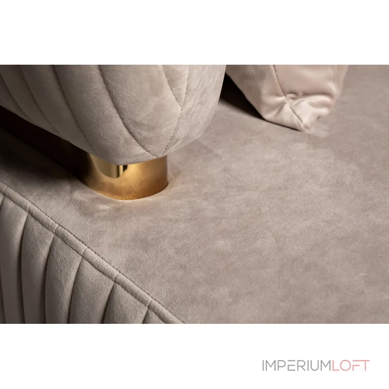 Диван Glarus трехместный велюровый серый от ImperiumLoft Диван Glarus трехместный велюровый серый от ImperiumLoft